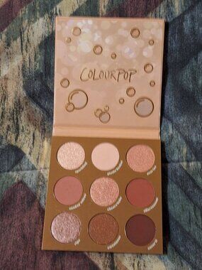 Colourpop By The Rosé Eyeshadow Palette – New Without Box – Neutral Pink Gold